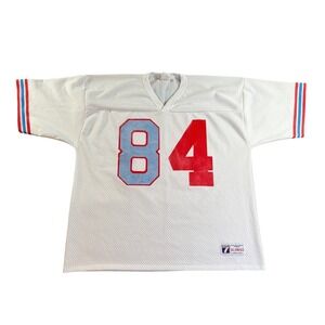 Vintage‎ Logo 7 Houston Oilers Haywood Jeffires Jersey Mens XL White 84 Mesh USA